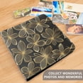 thumbnail image 4 of FORMRS 3 Ring Photo Album 4"x6" Self Adhesive Large Capacity PU Leather Cover, Golden Elegance, 4 of 8