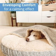 Snoozer Cozy Cave Rectangle Pet Bed, Extra Large, Khaki, Hooded Nesting Dog Bed