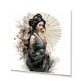 thumbnail image 2 of Designart "Asian Art Geishas beauty VI" Asian Metal Wall Art, 2 of 5