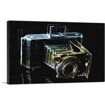 ARTCANVAS Retro Camera Painting Home decor Canvas Art Print - Size: 26" x 18" (0.75" Deep)
