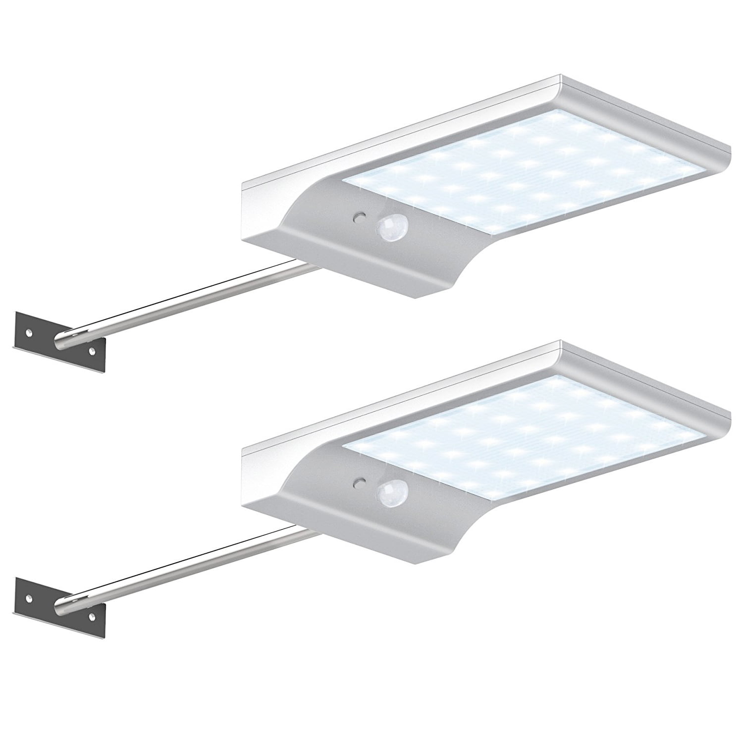 72 LED Solar Power Gutter Security Wall Light Motion Sensor Lamp Outdoor IP65 US 