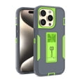 thumbnail image 3 of CoverON For Apple iPhone 15 Pro Phone Case, Military Grade Heavy Duty Full Body Kickstand Cover, Gray, 3 of 8