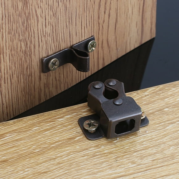 Roller Catches Door Ball Retro Old Card Roller Catches Household Home Locks Long-Lasting Durable for Dresser Locker Closet Storage White Zinc