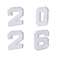 thumbnail image 2 of ZZkhGO 2026 Graduation Fillable Number Box, Sturdy Cardboard Paper Platter for Fruit Cheese Snacks, Party Center Decoration for Graduation Season Dinner, 2 of 7