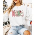 thumbnail image 2 of Nana Ink-Printed Lace Christmas Sweatshirt Grandma Holiday Sweater -Each Saying Sold Separately White Sweatshirt Adult Small, 2 of 4