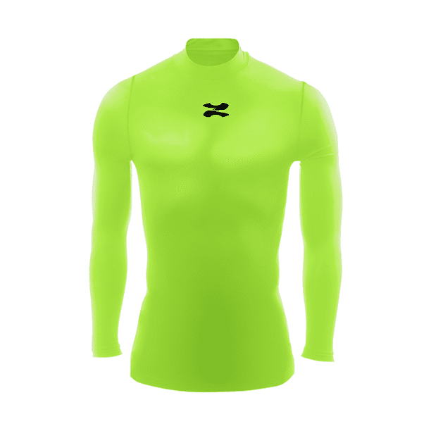 Playera Deportiva Manga Larga Unisex Licra de Compresion Comoda y Fresca verde lima CH ZAPARI Licra Deportiva Walmart en linea