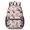 Boston Terrier and Roses Pink Pattern, variant on Dog Paw Print and Bone Brown 17" Waterproof Oxford School Backpacks for Teens, S-Shape Padded Straps, for School, Travel, Hiking, Camping