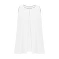 thumbnail image 6 of Women's Summer Tank Tops 2025 Pleated Crew Neck Tanks Double Layer Ruffle Tunic Shirt Flowy Blouse, 6 of 6