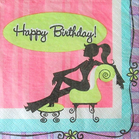 Adult Birthday 'Forever Young' Small Napkins (16ct)