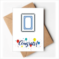 thumbnail image 1 of White Mahjong Tiles Pattern Wedding Cards Congratulations Greeting Envelopes, 1 of 3