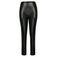 thumbnail image 5 of Women's High Waisted Pu Leather Pants Tapered/Slim Fitted Skinny Stretchy Pants Trousers for Women, 5 of 7