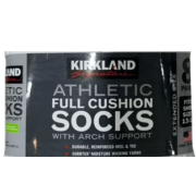Kirkland Signature Men's Athletic Sock, 8 Pair, Regular (White)