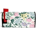 thumbnail image 2 of Coolnut Magnetic Mailbox Cover, Beautiful Flowers Leaves Pattern Post Mail Box Cover Mail Wraps Cover, Standard Size 20.7" L x 18" W, 2 of 5