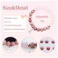 thumbnail image 2 of Trianu Breast Cancer Awareness Bracelets Gifts Natural Stone Inspirational Encouragement Gifts for Women Girls, Pink, 2 of 7