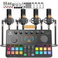 thumbnail image 1 of Paquete de equipo de podcast SquarockTek M100 3rd para 4 con mezclador, 1 of 7