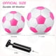 thumbnail image 2 of Pelotas de fútbol Deekin, 2 unidades con bomba, tamaños 2 y 3, rosa y blanco, 2 of 7