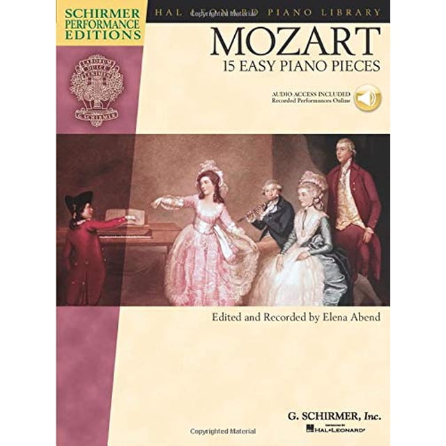 Mozart - 15 Pcs de Piano Faciles Série Éditions Performance (Schirmer