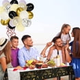 thumbnail image 3 of Mantel De Plástico Mantel Cuadrado Para Fiesta De Cumpleaños Mantel Negro Y Dorado Banner Para Suministros De Decoraciones Para Fiestas Moyic HA034436-00, 3 of 6