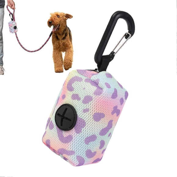 Dog poop bags with dispenser Refillable waste bags Leakproof purple box