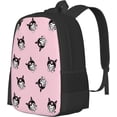 thumbnail image 2 of Kuromi Cartoon 3d Printed Backpack Character Kawaii Backpacks Lightweight Large Capacity Casual Travel Backpack Laptop Bag Gifts, 2 of 9