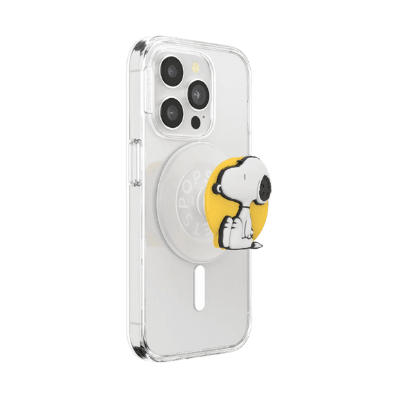 PopSockets Phone Grip for MagSafe, Magnetic Holder, Phone Stand, Snoopy - Snoopy Skip