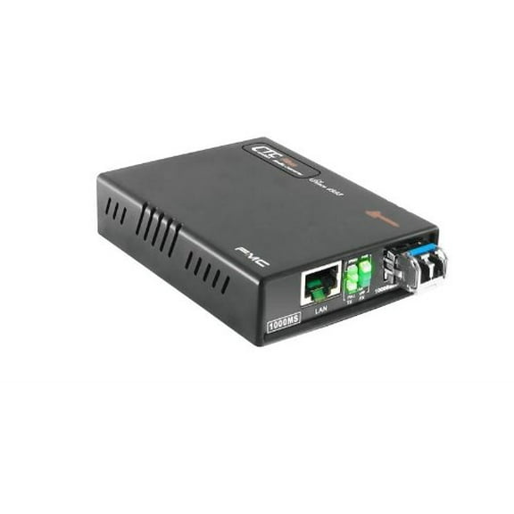 FMC-1000MS-SM80 Gigabit Ethernet 10/100/1000BaseTx to 1000Base-ZX 1550nm single-mode fiber media converter, 80Km, WebSma