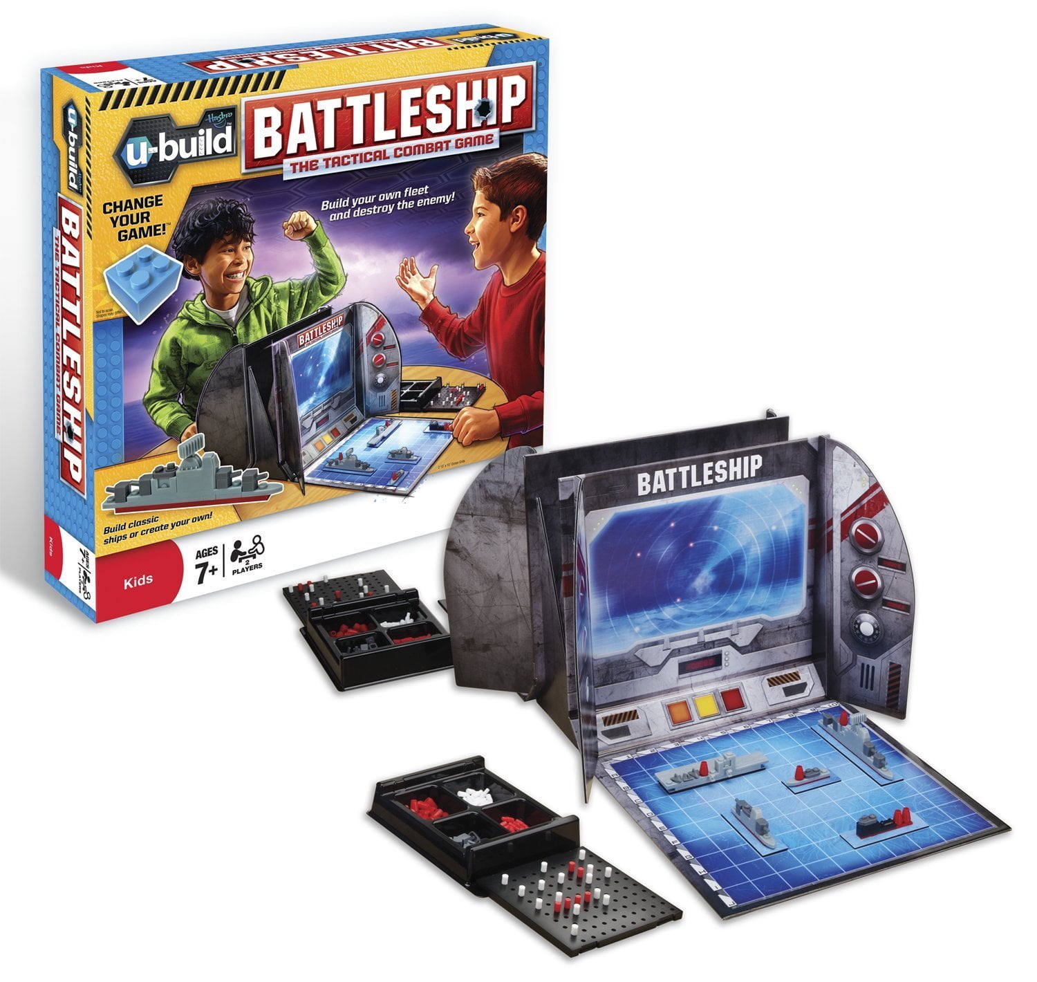 U-Build Battleship, Strategic water battle-themed game lets you build your  own fleet and destroy the enemy By BcTlyInc Ship from US" - Walmart.com