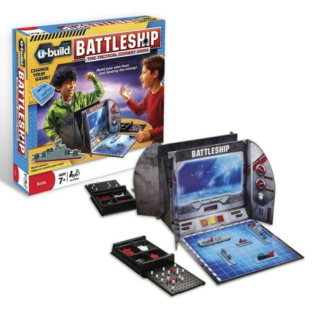 U-Build Battleship, Strategic water battle-themed game lets you build your own fleet and destroy the enemy By Hasbro Ship from (Best Build Your Own City Games)