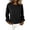 Black, variant on Womens Oversized Crewneck Sweatshirt, Fleece Pullover Top with Cut Out Sleeve Design, Casual Loose Fit Spring Outfits for Lounge, Daily Wear and Street Style Black