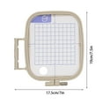 thumbnail image 3 of 4pcs For Brother Sewing Machines Embroidery Hoop Set Pe700,pe700ll,pe750d,pe770 Embroidery Machines Mount, 3 of 11