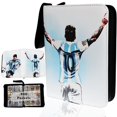 thumbnail image 1 of Álbum para tarjetas de fútbol Rucher de 900 bolsillos, impermeable, con cierre de cremallera, 1 of 7