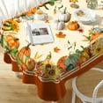 thumbnail image 2 of Nappe Ovale d'Automne, Citrouille de Récolte d'Automne de l'Action de Grâce Tournesol Feuille d'Érable Nappe en Polyester Imperméable Résistante aux Plis Durable pour Automne, Action de Grâce, Fête, Décoration Intérieure 54x72 Pouces, 2 of 5