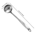 thumbnail image 3 of HBFAGFB Long Handle Stainless Steel Hook Turner Or Soup Ladle, Kitchen Cooking Utensil, 3 of 4