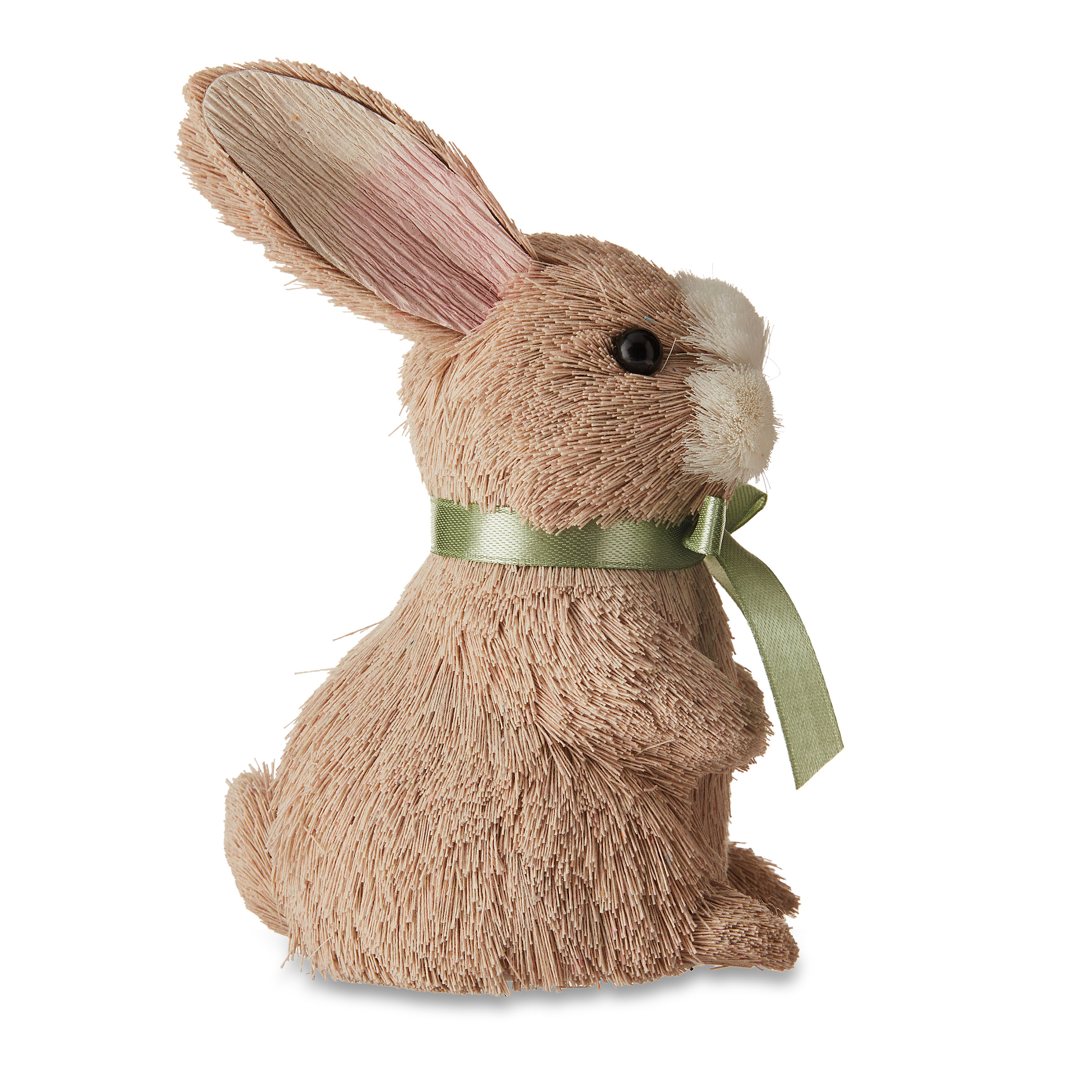 Easter Bunny with Green Bow Tabletop Decor, 6.7 in, by Way To Celebrate