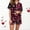 Red5, variant on Babcutegg Womens Summer Pajamas Set Tops and Shorts Short Sleeve Lightweight Elastic Waist Lounge Set Sleepwear for Women Red Size L