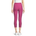 thumbnail image 3 of Time and Tru Women's High Rise Knit Capri Leggings, 3 of 5