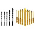 thumbnail image 1 of 5 Pcs Multi-Material Drill Bit Set for Tile,Concrete, Brick, Glass, Plastic and Wood Tungsten & 9 Pcs Tile Drill Ceramic Drill Set of Glass Drill Bits Set Hexagon Tile Drill Set, 1 of 10
