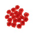 thumbnail image 1 of 20 Pieces Silk Rose Flower Head Bud DIY Crafts Home Craft Wedding Decor Red, 1 of 3