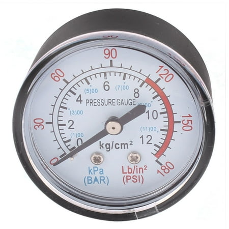 Unique Bargains Round Shaped Dial Compressor Air Pressure Gauge 0-170 PSI 12Bar