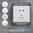 thumbnail image 4 of Cubiertas de enchufes resistentes a la intemperie: Protector de enchufes eléctricos Cubierta de enchufe impermeable para uso en interiores y exteriores Fácil de instalar, 4 of 4
