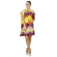 thumbnail image 2 of Bimba Women Bohemian Cotton Kaftan Short Indian Caftan Plus Size Beach Wear, 2 of 5