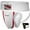 White, variant on RDX Groin Protector with Cup for Muay Thai, Kickboxing Maya Hide Leather Abdo Gear Men Jockstrap Abdominal Guard