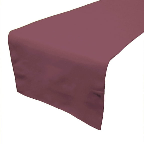 Poplin Table Runner Solid Dusty Rose