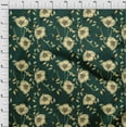 thumbnail image 4 of oneOone Cotton Poplin Dark Green Fabric Floral Dress Material Fabric Print Fabric By The Yard 42 Inch Wide, 4 of 4