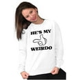 thumbnail image 5 of Funny Cute Matching Set Weird Couple Women Plus Size Crewneck Sweatshirt Brisco Brands 2X, 5 of 6