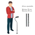 thumbnail image 2 of Baston Para Caminar de apoyo ortopedico ajustable Health & Care by LC  puño cuello ganzo, 2 of 2