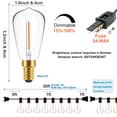 thumbnail image 4 of Newpow Outdoor String Lights 36ft with LED Filament Bulbs 30+2(Spare) Dimmable Shatterproof Waterproof, for Indoor/Outdoor Decoration and Lighting, Edison Vintage Style Warm 2200K, 4 of 4