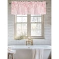thumbnail image 6 of Curtain Valance for Windows, Spring Summer Pink Cherry Blossoms Kitchen Valances Rod Pocket Short Curtains, Watercolor Plants Window Valance for Bedroom Bathroom Living room 60x14in, 6 of 9