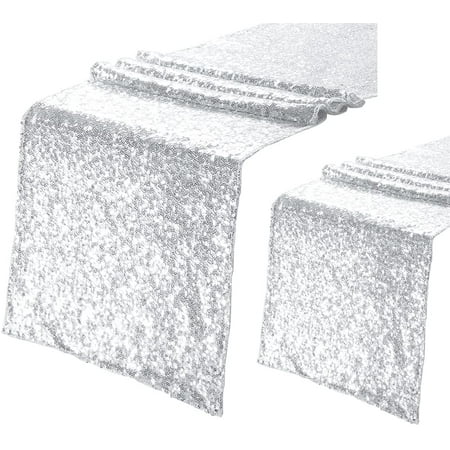 

Zukuco Sequin Table Runner Gold 12 x 72 Inch Long Table Runner Glitter Table Runner for Wedding Party Birthday Valentines Dining Room Decoration