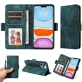 thumbnail image 1 of Funda GANGXUN para iPhone 13 Pro con diseño acolchado elegante, cuero PU, protección total y ajuste preciso, 1 of 5